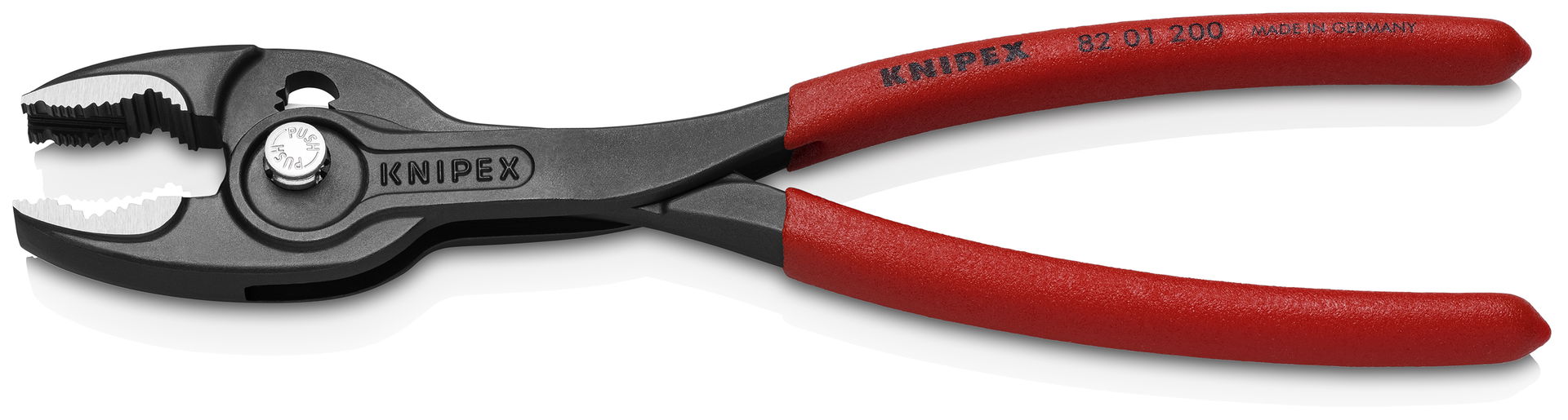 KNIPEX 82 01 200 TwinGrip Front and side gripping pliers with non-slip plastic coating grey atramentized 200 mm – Image 2 of 6