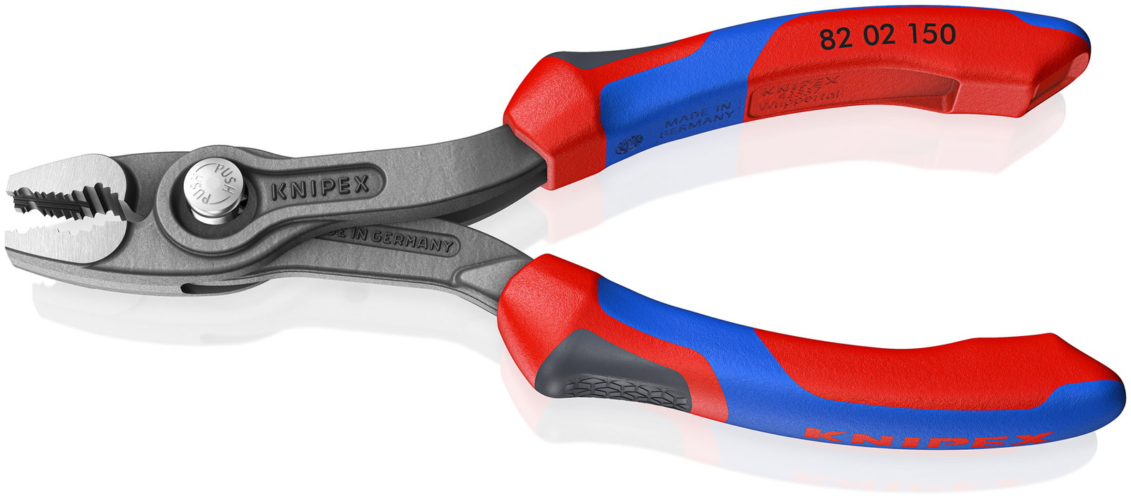 KNIPEX 82 02 150 SB TwinGrip Front and side gripping pliers with comfort handles grey atramentized 150 mm – Image 2 of 4