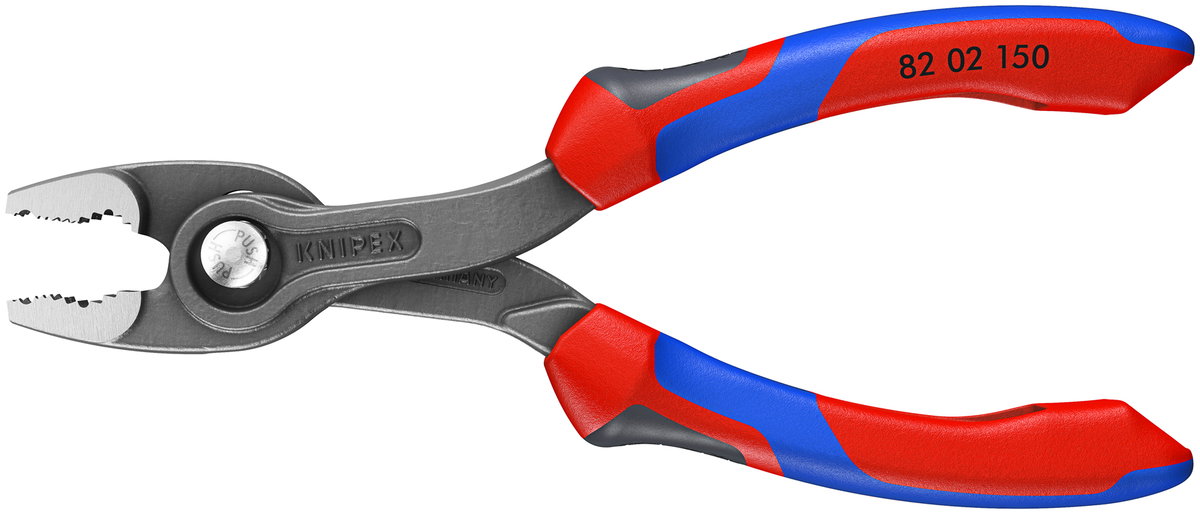 KNIPEX 82 02 150 SB TwinGrip Front and side gripping pliers with comfort handles grey atramentized 150 mm – Image 4 of 4