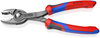 KNIPEX 82 02 200 TwinGrip Front and side gripping pliers with comfort handles grey atramentized 200 mm