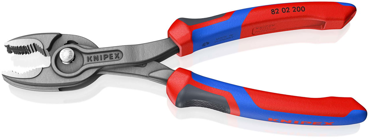 KNIPEX 82 02 200 TwinGrip Front and side gripping pliers with comfort handles grey atramentized 200 mm – Image 2 of 8