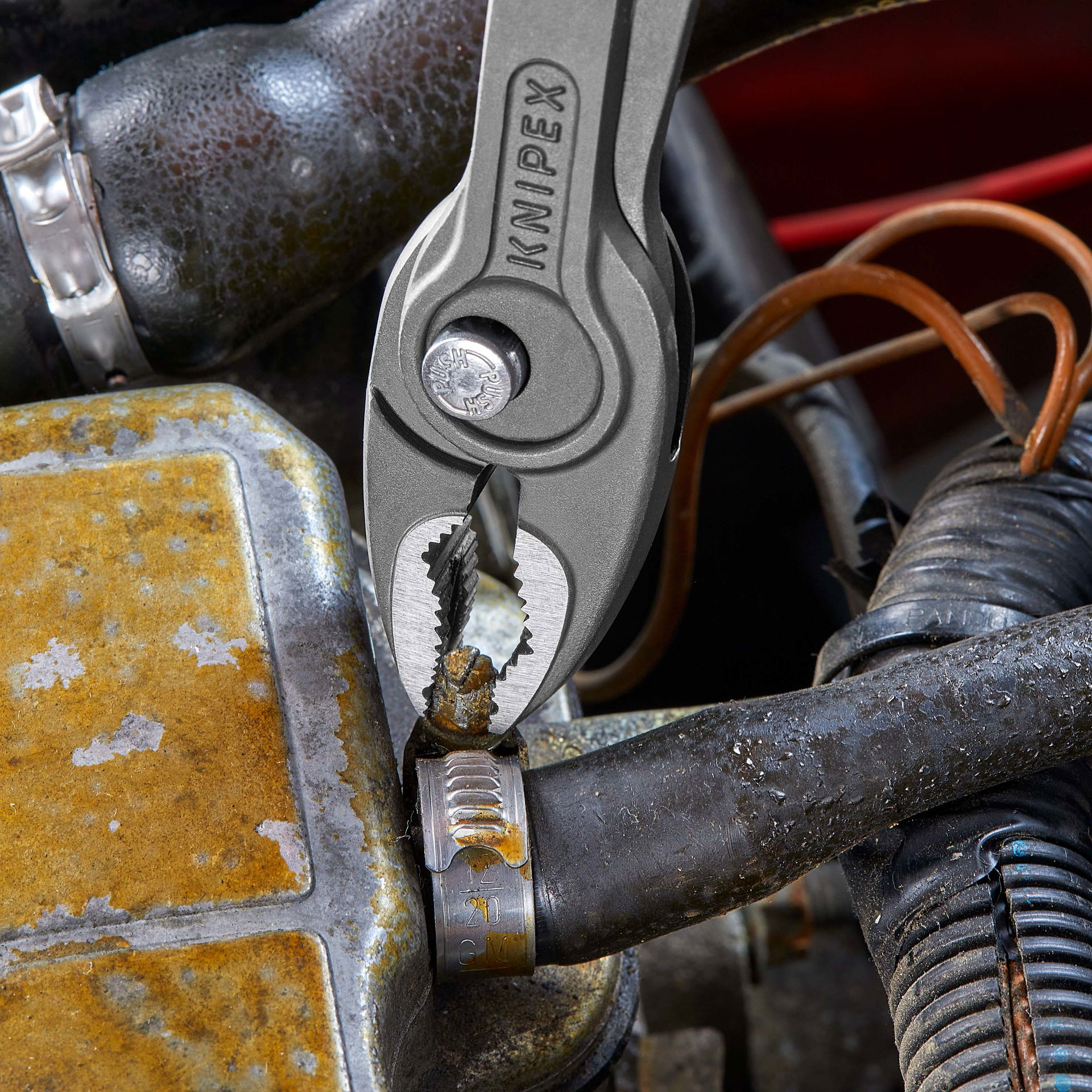 KNIPEX 82 02 200 TwinGrip Front and side gripping pliers with comfort handles grey atramentized 200 mm – Image 3 of 8