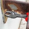 KNIPEX 82 02 200 TwinGrip Front and side gripping pliers with comfort handles grey atramentized 200 mm