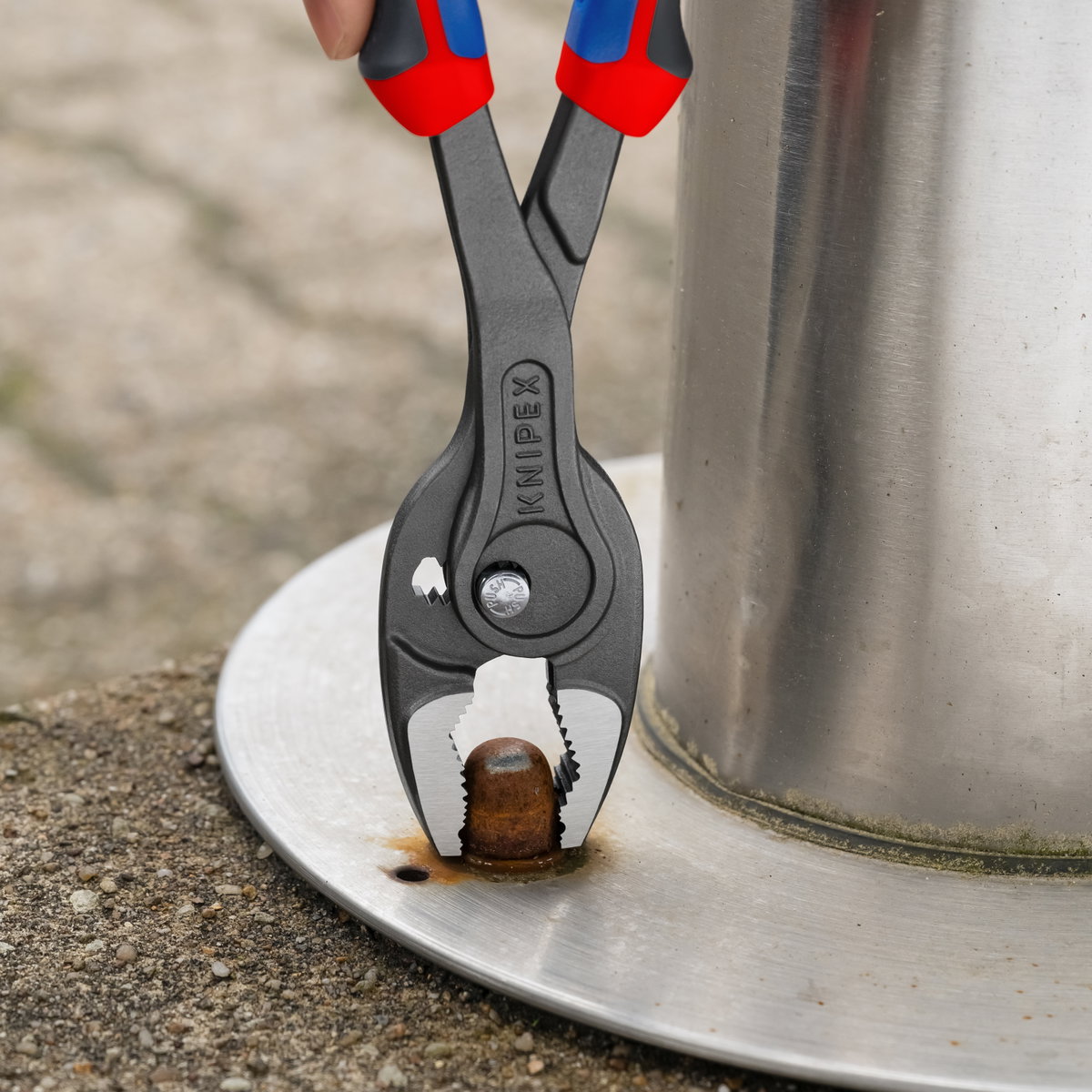 KNIPEX 82 02 250 SB TwinGrip Front and side gripping pliers with comfort handles grey atramentized 250 mm – Image 5 of 8