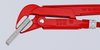 KNIPEX 83 20 015 Pipe Wrench 45° red powder-coated 430 mm
