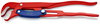 KNIPEX 83 60 015 Pipe Wrench S-Type with fast adjustment red powder-coated 420 mm