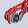 KNIPEX 83 60 015 Pipe Wrench S-Type with fast adjustment red powder-coated 420 mm