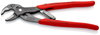 KNIPEX 85 01 250 SB SmartGrip® Water Pump Pliers with automatic adjustment with non-slip plastic coating grey atramentized 250 mm (self-service card/blister)