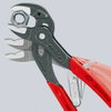 KNIPEX 85 01 250 SB SmartGrip® Water Pump Pliers with automatic adjustment with non-slip plastic coating grey atramentized 250 mm (self-service card/blister)