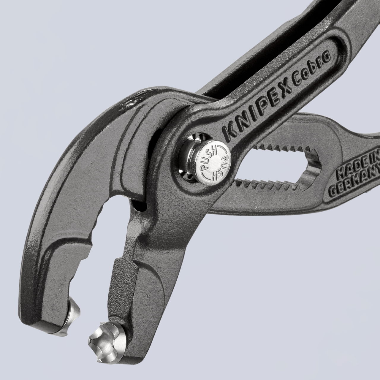 KNIPEX 85 51 180 A Spring Hose Clamp Pliers with non-slip plastic coating grey atramentized 180 mm – Image 6 of 6