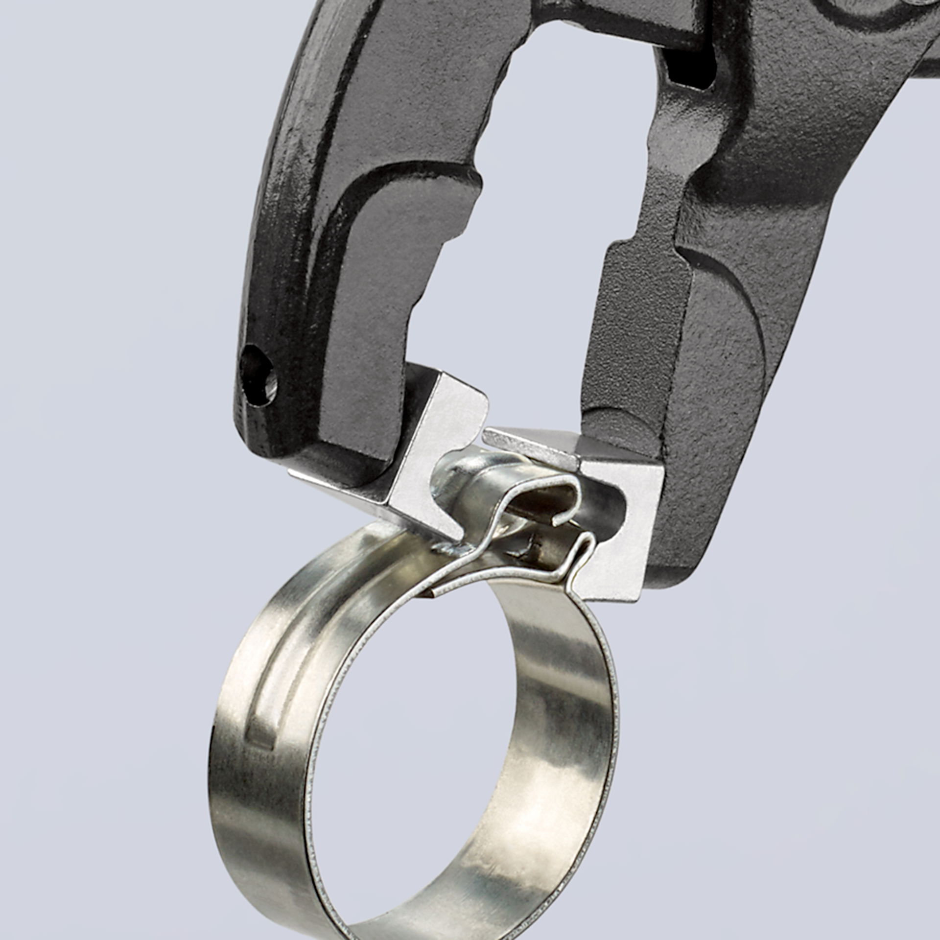 KNIPEX 85 51 250 C Hose Clamp Pliers for Click clamps with non-slip plastic coating grey atramentized 250 mm – Image 5 of 6