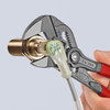 KNIPEX 86 01 180 Pliers Wrench pliers and a wrench in a single tool with non-slip plastic coating grey atramentized 180 mm