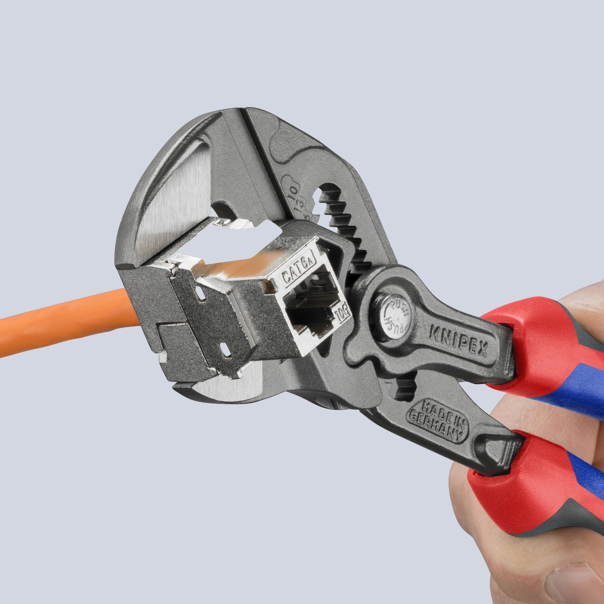 KNIPEX 86 02 180 Pliers Wrench pliers and a wrench in a single tool with comfort handles grey atramentized 180 mm – Image 4 of 6