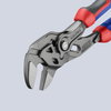 KNIPEX 86 02 180 Pliers Wrench pliers and a wrench in a single tool with comfort handles grey atramentized 180 mm
