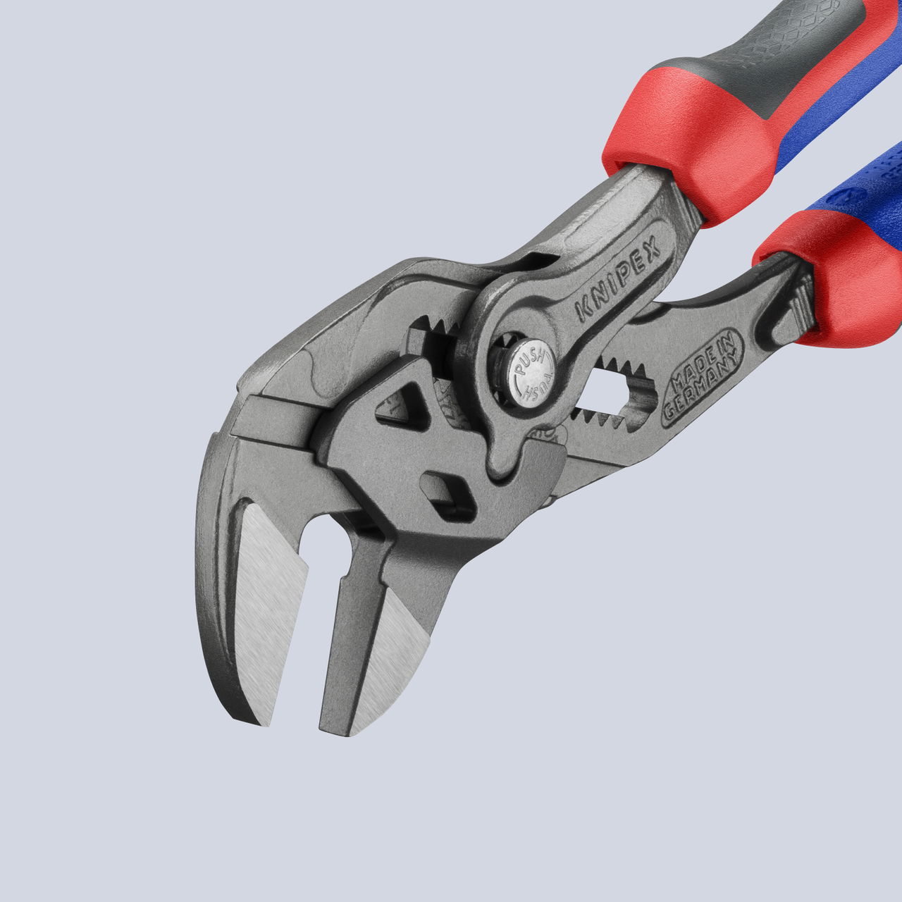 KNIPEX 86 02 180 Pliers Wrench pliers and a wrench in a single tool with comfort handles grey atramentized 180 mm – Image 5 of 6