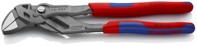 KNIPEX 86 02 250 Pliers Wrenches pliers and a wrench in a single tool with multi-component handles grey atramentized 250 mm