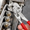 KNIPEX 86 03 125 Mini pliers wrench pliers and a wrench in a single tool with plastic coating chrome-plated 125 mm