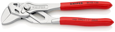 KNIPEX 86 03 150 Pliers Wrench pliers and a wrench in a single tool plastic coated chrome-plated 150 mm