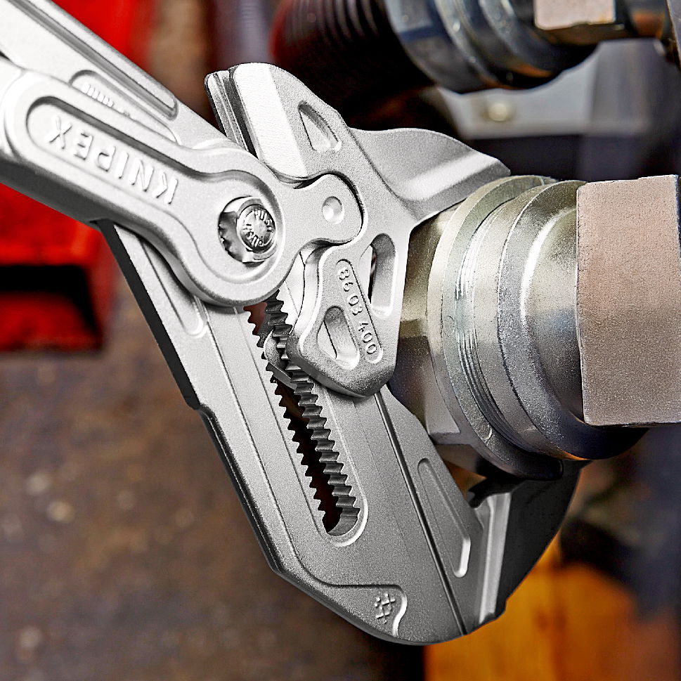 KNIPEX 86 03 400 Pliers Wrench XL pliers and a wrench in a single tool with plastic coating chrome-plated 400 mm – Image 4 of 6