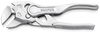 KNIPEX 86 04 100 Pliers Wrench XS pliers and a wrench in a single tool embossed, rough surface chrome-plated 100 mm
