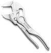 KNIPEX 86 04 100 Pliers Wrench XS pliers and a wrench in a single tool embossed, rough surface chrome-plated 100 mm