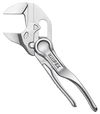 KNIPEX 86 04 100 Pliers Wrench XS pliers and a wrench in a single tool embossed, rough surface chrome-plated 100 mm