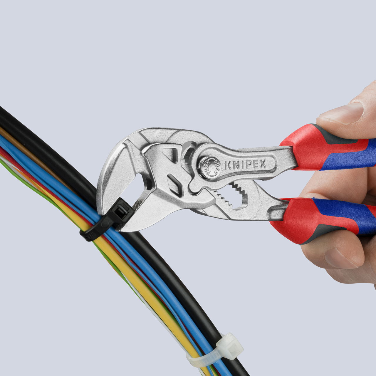 KNIPEX 86 05 150 S02 Pliers Wrench with roughened jaws with comfort handles chrome-plated 150 mm – Image 4 of 6