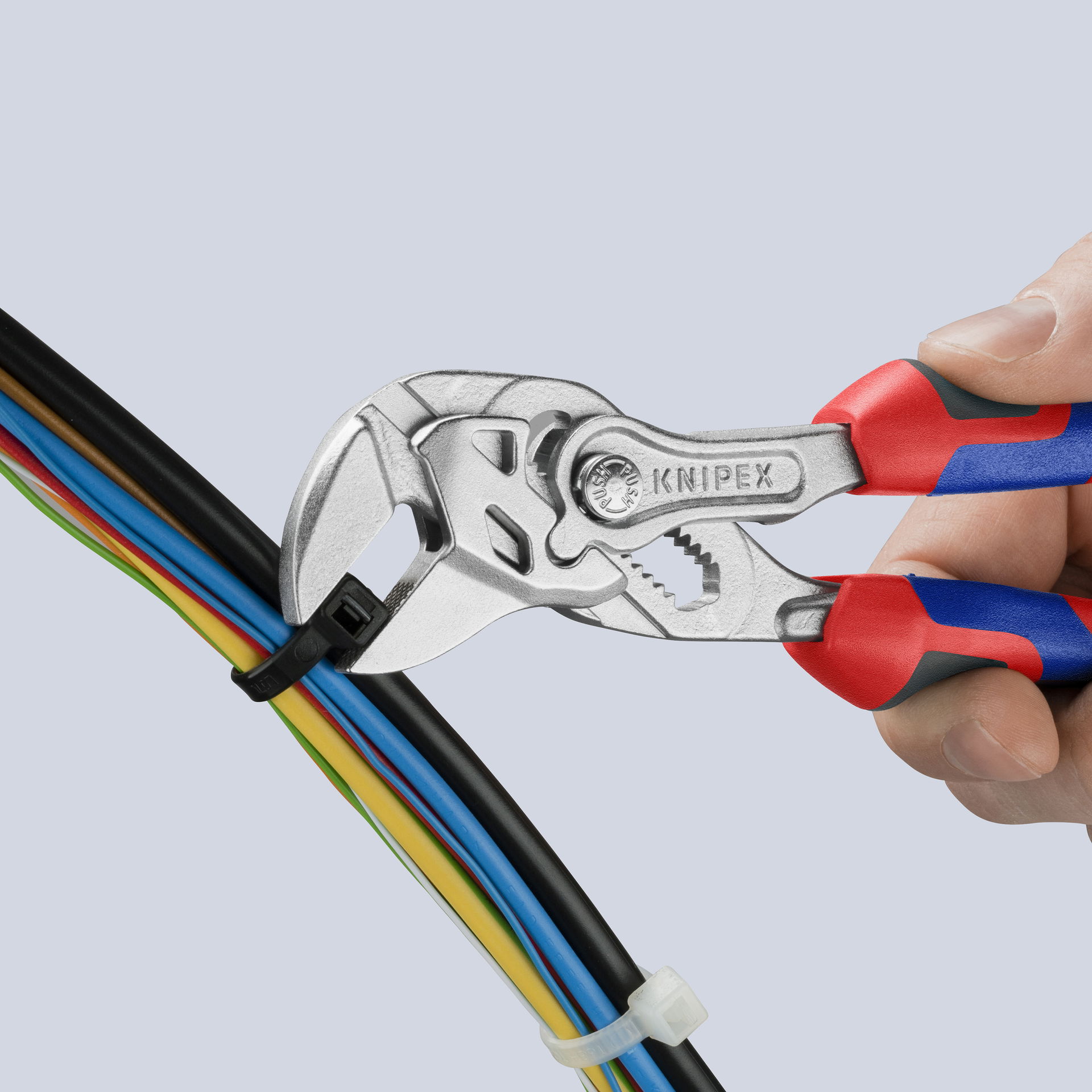 KNIPEX 86 05 150 S02 Pliers Wrench with roughened jaws with comfort handles chrome-plated 150 mm – Image 4 of 6