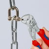 KNIPEX 86 05 180 T Pliers Wrench pliers and a wrench in a single tool with multi-component grips, with integrated tether attachment point for a tool tether chrome-plated 180 mm
