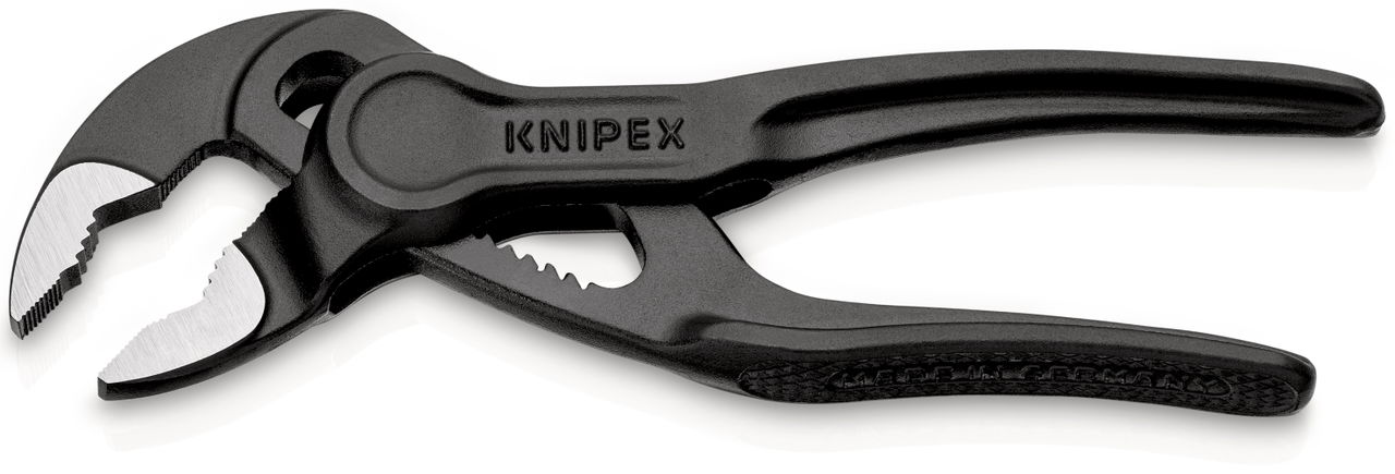KNIPEX 87 00 100 Cobra® XS Water Pump Pliers embossed, rough surface grey atramentized 100 mm – Image 2 of 8