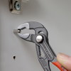 KNIPEX 87 01 125 Cobra® High-Tech Water Pump Pliers with non-slip plastic coating grey atramentized 125 mm