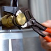 KNIPEX 87 03 125 Cobra® High-Tech Water Pump Pliers with non-slip plastic coating chrome-plated 125 mm