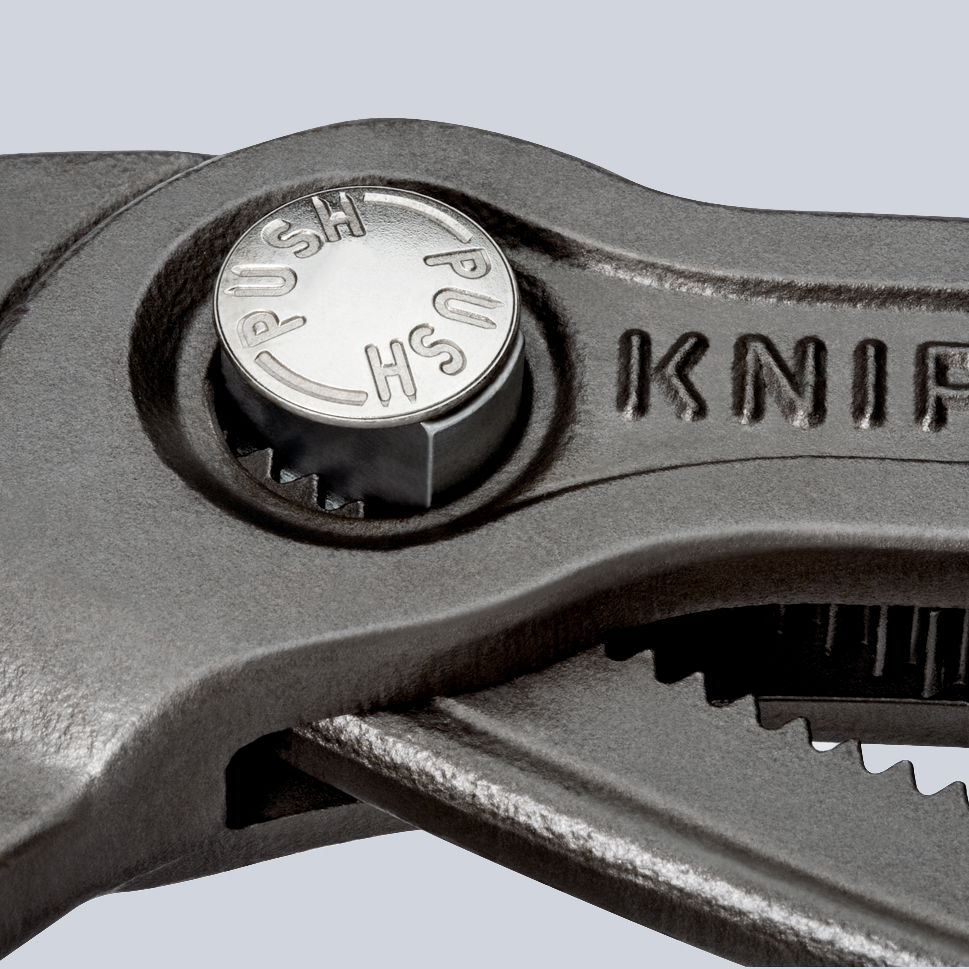 KNIPEX 87 03 125 Cobra® High-Tech Water Pump Pliers with non-slip plastic coating chrome-plated 125 mm – Image 4 of 6