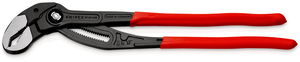 KNIPEX 87 01 400 Cobra® XL Pipe Wrench and Water Pump Pliers plastic coated grey atramentized 400 mm