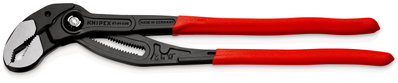 KNIPEX 87 01 400 Cobra® XL Pipe Wrench and Water Pump Pliers plastic coated grey atramentized 400 mm