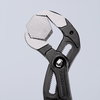 KNIPEX 87 01 400 Cobra® XL Pipe Wrench and Water Pump Pliers plastic coated grey atramentized 400 mm