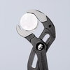 KNIPEX 87 01 400 Cobra® XL Pipe Wrench and Water Pump Pliers plastic coated grey atramentized 400 mm
