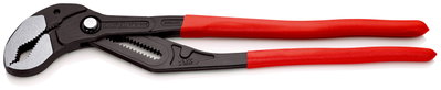KNIPEX 87 01 560 Cobra® XXL Pipe Wrench and Water Pump Pliers plastic coated grey atramentized 560 mm