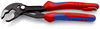 KNIPEX 87 02 180 T Cobra® High-Tech Water Pump Pliers with multi-component grips, with integrated tether attachment point for a tool tether grey atramentized 180 mm