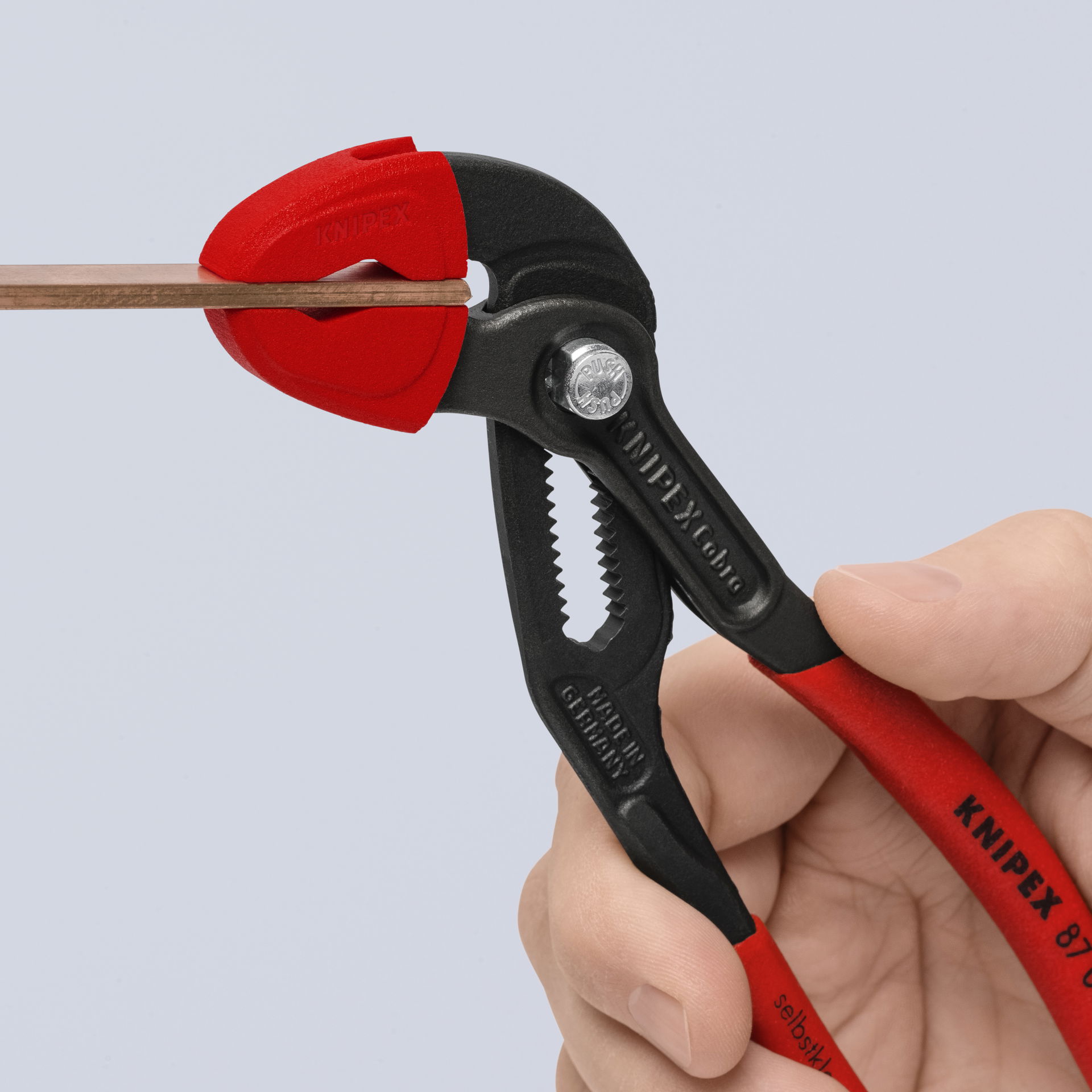 KNIPEX 87 09 180 V01 3 pairs of plastic jaws for all 87 XX 180 models (models from 2010)   – Image 6 of 6