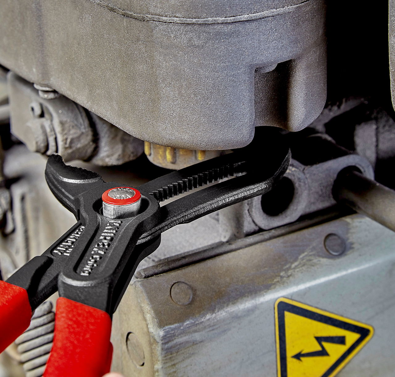 KNIPEX 87 21 300 Cobra® QuickSet High-Tech Water Pump Pliers with non-slip plastic coating grey atramentized 300 mm – Image 3 of 4