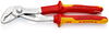 KNIPEX 87 26 250 T Cobra® VDE High-Tech Water Pump Pliers, insulated insulated with multi-component grips, VDE-tested with integrated insulated tether attachment point for a tool tether chrome-plated 250 mm