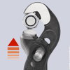 KNIPEX 87 41 250 Multiple Slip Joint Spanner with non-slip plastic coating grey atramentized 250 mm