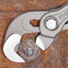 KNIPEX 87 41 250 Multiple Slip Joint Spanner with non-slip plastic coating grey atramentized 250 mm