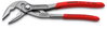 KNIPEX 87 51 180 Cobra® ES Water Pump Pliers extra-slim with non-slip plastic coating grey atramentized 180 mm