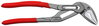 KNIPEX 87 51 180 Cobra® ES Water Pump Pliers extra-slim with non-slip plastic coating grey atramentized 180 mm