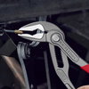 KNIPEX 87 51 180 Cobra® ES Water Pump Pliers extra-slim with non-slip plastic coating grey atramentized 180 mm