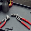KNIPEX 87 51 250 SB Cobra® ES Water Pump Pliers extra-slim with non-slip plastic coating grey atramentized 250 mm