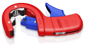 KNIPEX 90 23 01 BK DP50 Pipe Cutter for plastic drain pipes plastic coated 260 mm