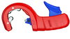 KNIPEX 90 23 01 BK DP50 Pipe Cutter for plastic drain pipes plastic coated 260 mm